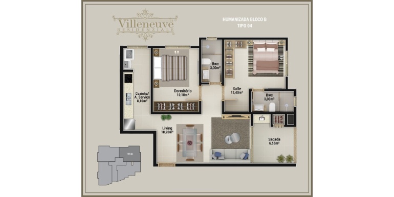 Silhueta 18 da propriedade