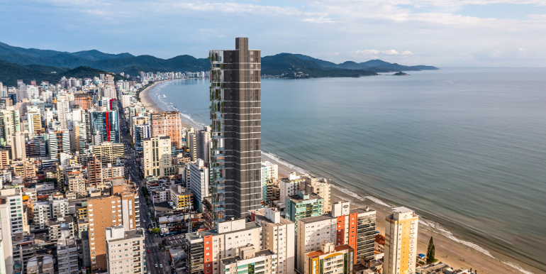 Vista 4 do Ed. Vitreo 271 situado na Meia Praia, Itapema
