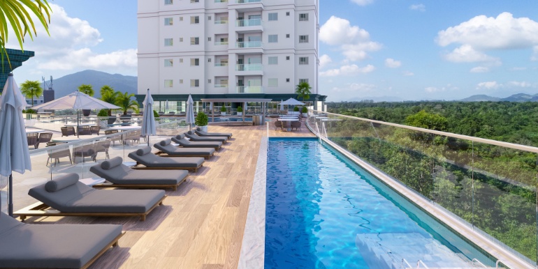 Panorama 8 do Green Ville Home Club situado na Meia Praia, Itapema