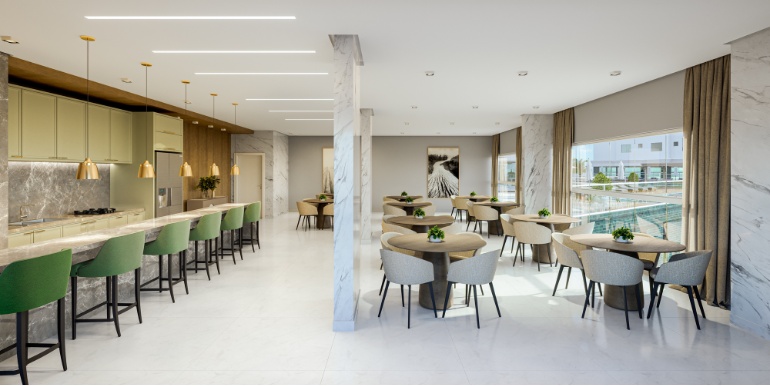 Vistalização 14 do Green Ville Home Club na Meia Praia, Itapema