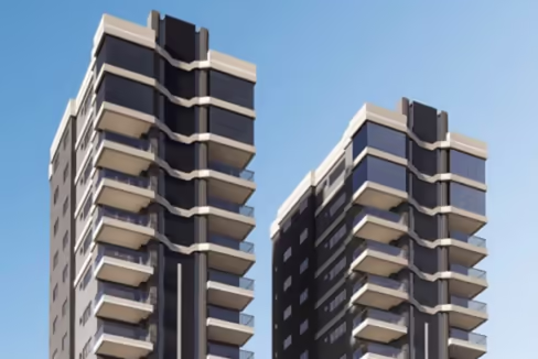 Fachada do Half Beach Towers - Meia Praia, Itapema