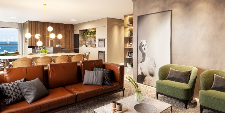 Panorama 8 do Impéria Del Mare Residenziale situado na Meia Praia, Itapema