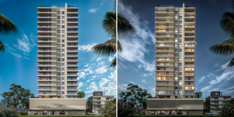 Vista 4 do Ed. Aurora situado na Praia Brava, Itajaí