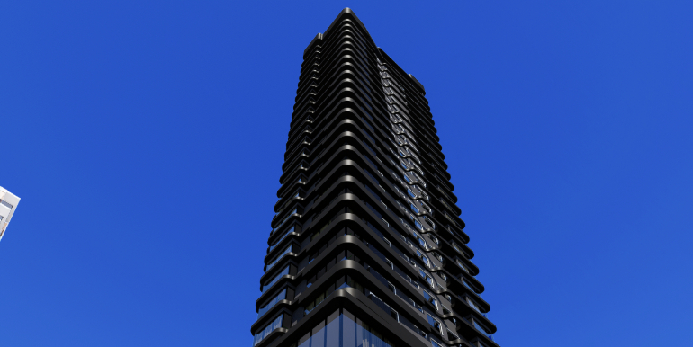 Fachada do Edifício Black Tower em Porto Belo, SC