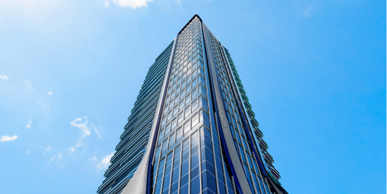 Fachada do Edifício Blue Tower em Porto Belo, SC