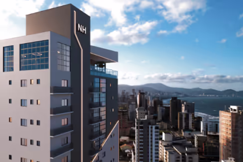 Fachada do Edifício Aventador Beach Tower - Balneário Perequê, Porto Belo