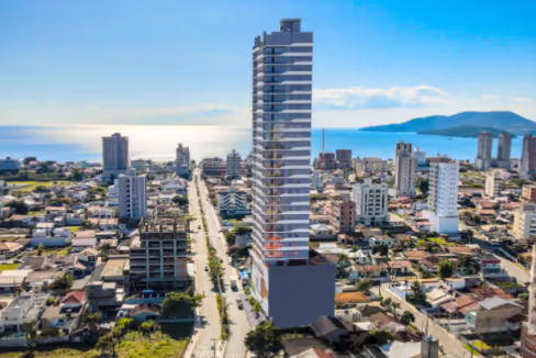 Fachada do Edifício Baía Rica - Balneário Perequê, Porto Belo