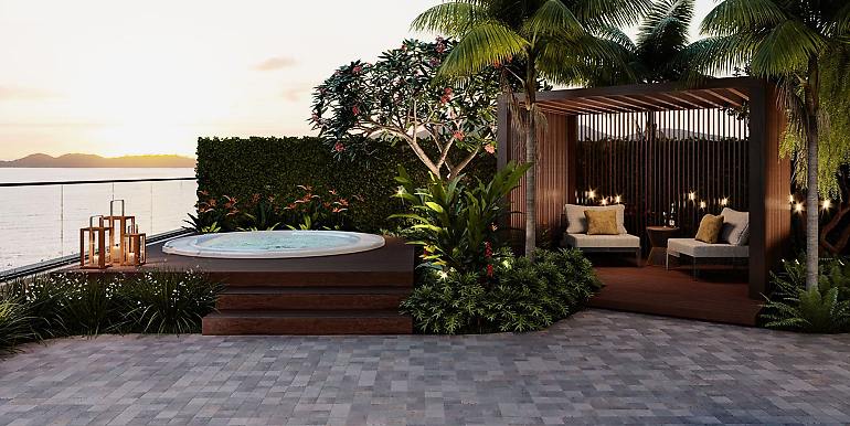 Panorama 8 do Ed. Blue Forest situado em Balneário Perequê, Porto Belo