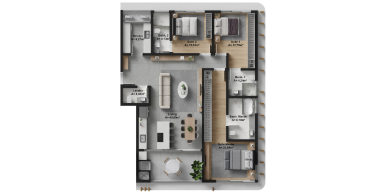 Silhueta 18 da propriedade