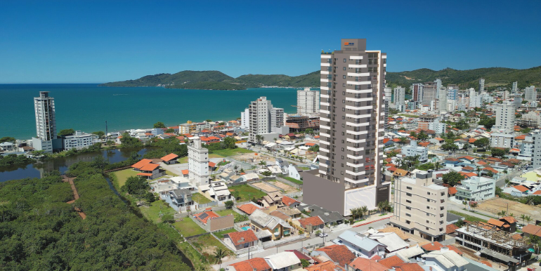 Fachada do Edifício Copacabana em Porto Belo, SC