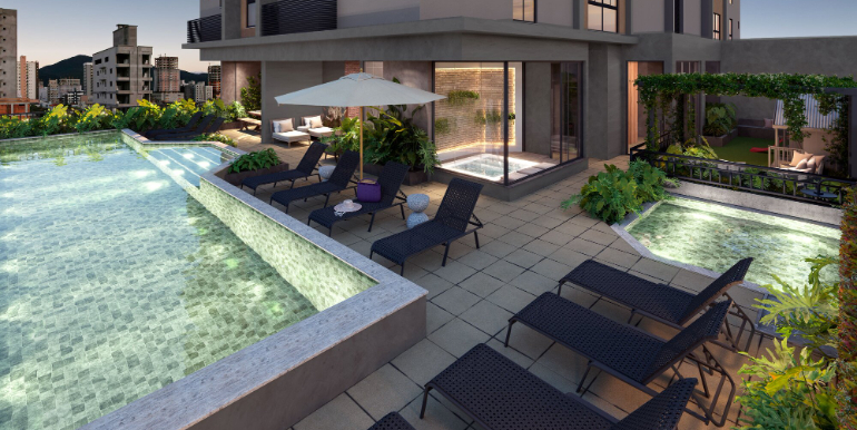 Silhueta 18 do Edifício Due Fiori localizado em Balneário Perequê, Porto Belo