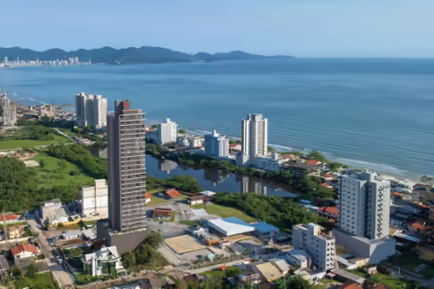 Fachada do Edifício Gran Paradiso - Balneário Perequê, Porto Belo