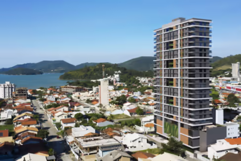 Fachada do Edifício Imperador - Balneário Perequê, Porto Belo