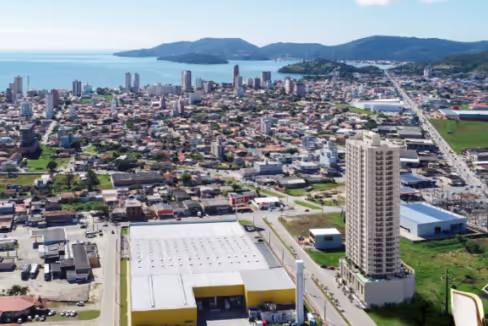 Fachada do Edifício Jardins de Versalhes - Balneário Perequê, Porto Belo