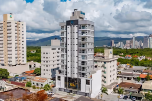 Fachada do Edifício La Belle - Balneário Perequê, Porto Belo