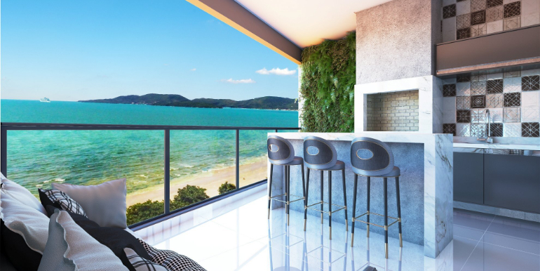 Vista 4 do Ed. Magnifique situado em Balneário Perequê, Porto Belo