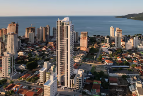 Fachada do Edifício Majestic View - Balneário Perequê, Porto Belo
