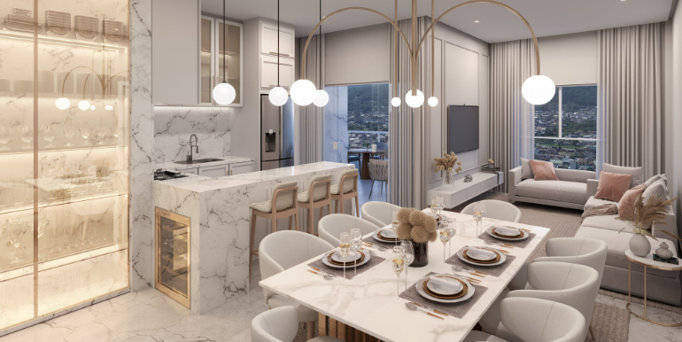 Panorama 8 do Ed. Mirador Alicante situado em Balneário Perequê, Porto Belo