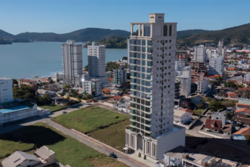 Fachada do Edifício Mont Blanc - Balneário Perequê, Porto Belo