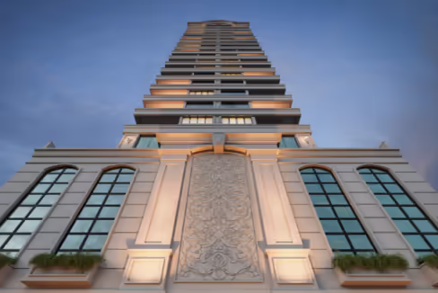 Fachada do Edifício Passione - Balneário Perequê, Porto Belo