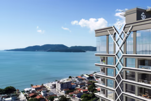 Fachada do Edifício Pier Monte Carlo - Balneário Perequê, Porto Belo