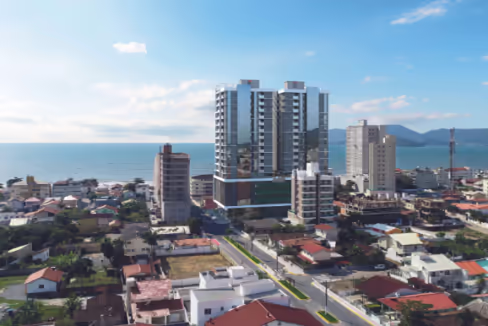 Fachada do Edifício Pier Village - Balneário Perequê, Porto Belo