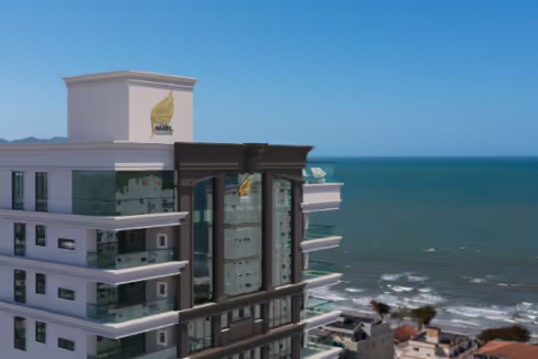 Fachada do Edifício Raffaele Vinci - Balneário Perequê, Porto Belo