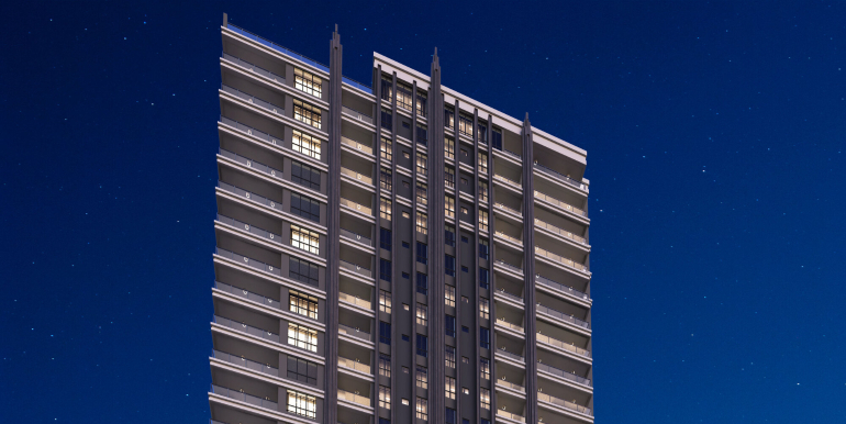 Fachada do Edifício Roma em Porto Belo, SC