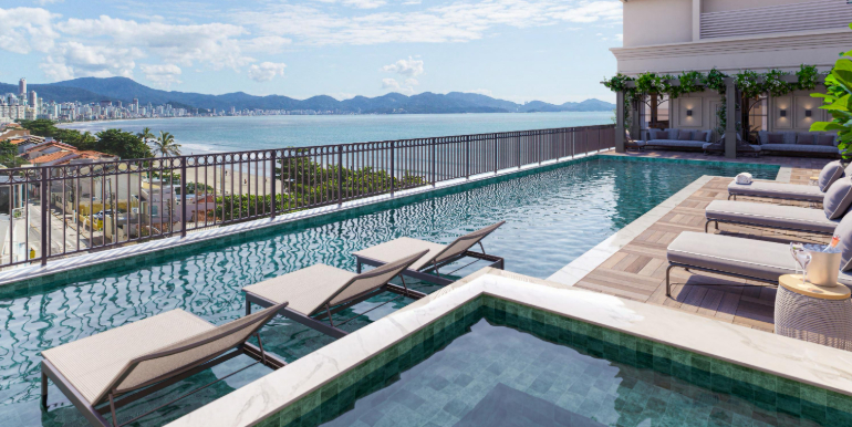 Panorama 8 do Ed. Saint Louis situado em Balneário Perequê, Porto Belo