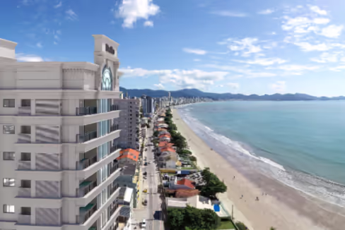 Fachada do Edifício Saint Louis - Balneário Perequê, Porto Belo