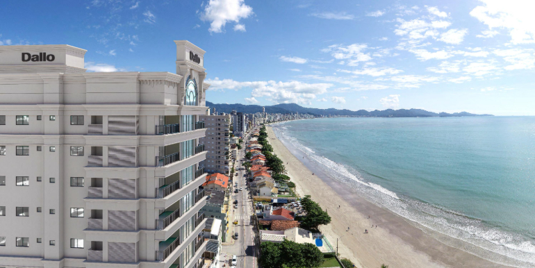 Fachada do Edifício Saint Louis em Porto Belo, SC