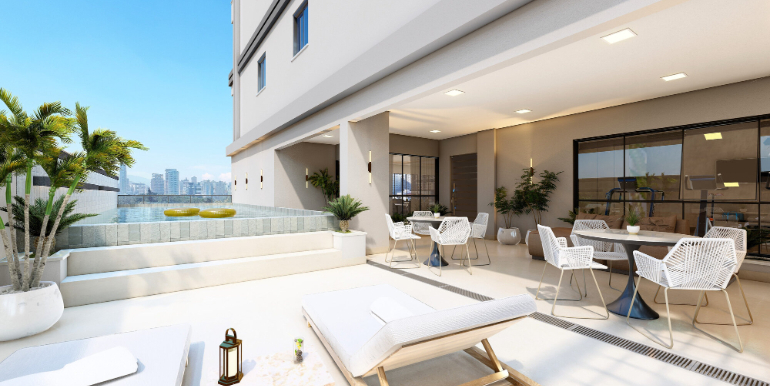 Panorama 8 do Ed. Santa Monica Beach situado em Balneário Perequê, Porto Belo