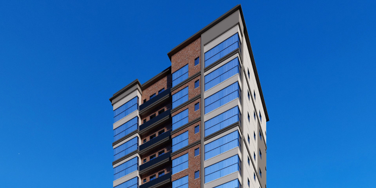 Fachada do Edifício Santa Monica Beach em Porto Belo, SC