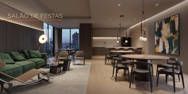 Panorama 8 do Ed. Soho situado em Balneário Perequê, Porto Belo