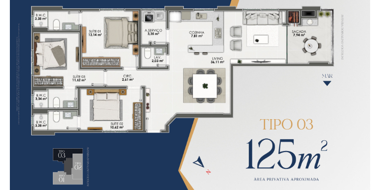 Painel 19 do empreendimento
