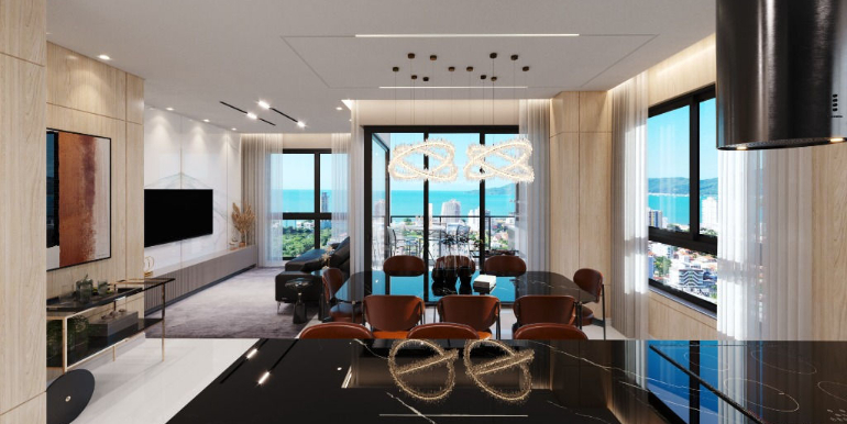 Panorama 8 do Ed. Sun Beach situado em Balneário Perequê, Porto Belo