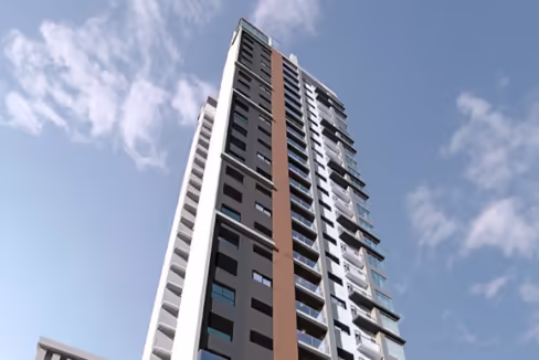 Fachada do Edifício Tamurã - Balneário Perequê, Porto Belo