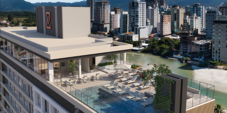 Panorama 8 do Ed. Unic Residence situado em Balneário Perequê, Porto Belo