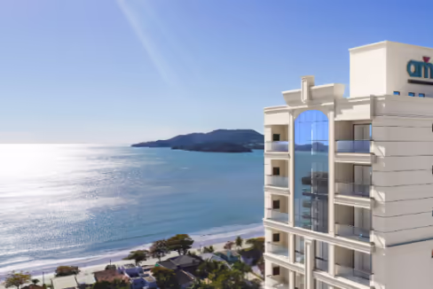 Fachada do Edifício Vancouver Coast - Balneário Perequê, Porto Belo