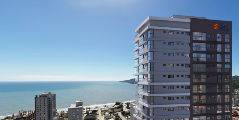 Fachada do Edifício Vyllar Summer em Porto Belo, SC