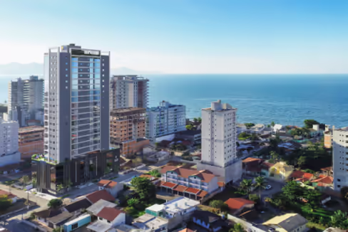 Fachada do Edifício Vyllar Tower - Balneário Perequê, Porto Belo