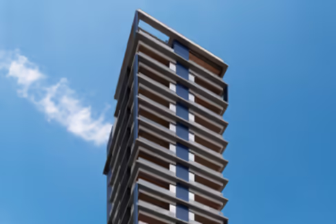 Fachada do Edifício Yellowstone Tower - Balneário Perequê, Porto Belo