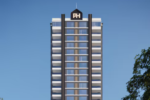 Fachada do Edifício Atlantis Tower - Balneário Perequê, Porto Belo