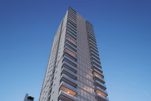 Fachada do Edifício Eternity - Meia Praia, Itapema