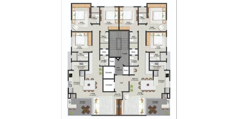 Imagem 2 do Edifício Ilha de Creta na Meia Praia, Itapema