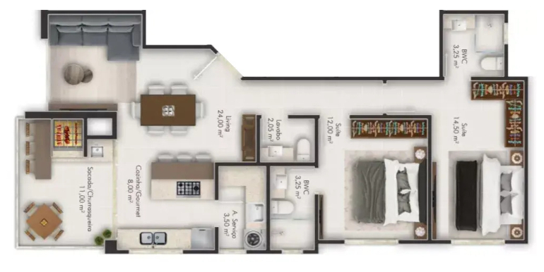 Painel 19 do empreendimento