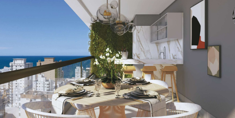 Paisagem 6 do Edifício Portofino localizado na Meia Praia, Itapema