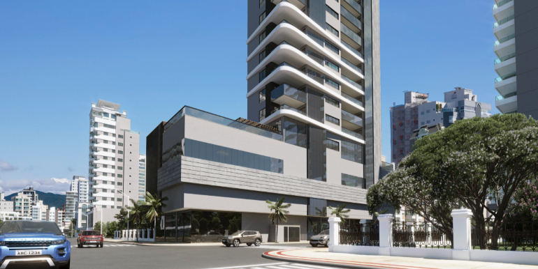 Vista 4 do Ed. Portofino situado na Meia Praia, Itapema