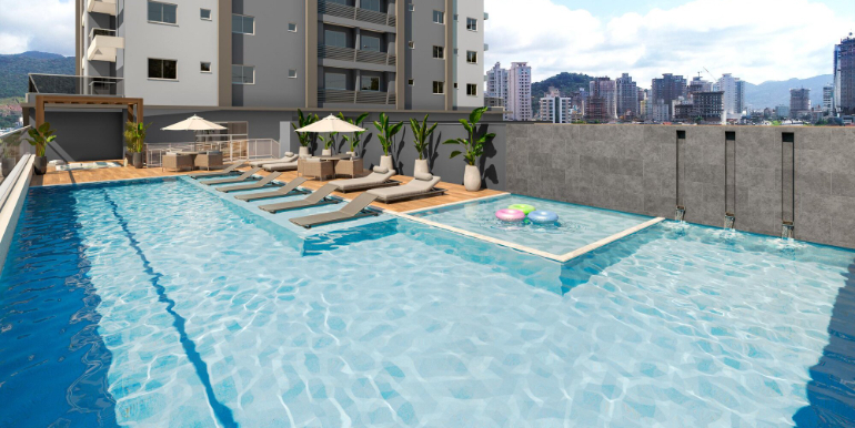 Cenário 9 do Edifício Queen Tower localizado na Meia Praia, Itapema