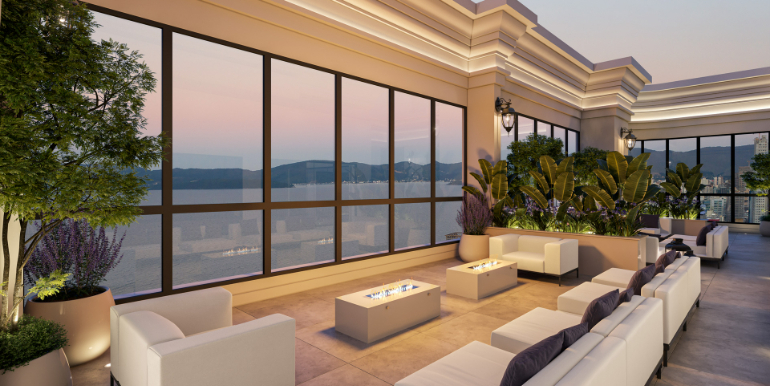 Paisagem 6 do Edifício Salzburgo localizado na Meia Praia, Itapema